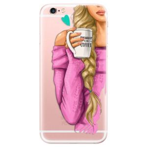 Odolné silikónové puzdro iSaprio - My Coffe and Blond Girl - iPhone 6 Plus/6S Plus vyobraziť
