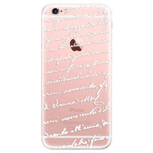 Odolné silikónové puzdro iSaprio - Handwriting 01 - white - iPhone 6 Plus/6S Plus vyobraziť