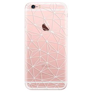 Odolné silikónové puzdro iSaprio - Abstract Triangles 03 - white - iPhone 6 Plus/6S Plus vyobraziť