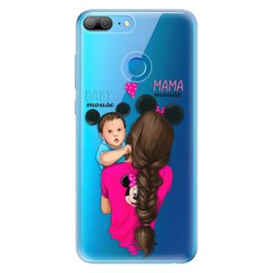 Odolné silikónové puzdro iSaprio - Mama Mouse Brunette and Boy - Huawei Honor 9 Lite vyobraziť