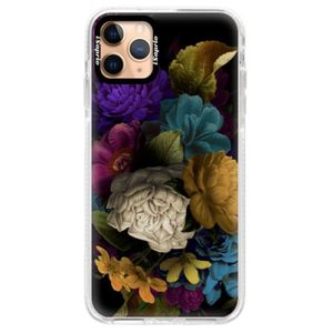 Silikónové puzdro Bumper iSaprio - Dark Flowers - iPhone 11 Pro Max vyobraziť