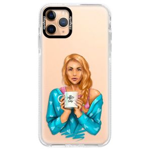 Silikónové puzdro Bumper iSaprio - Coffe Now - Redhead - iPhone 11 Pro Max vyobraziť