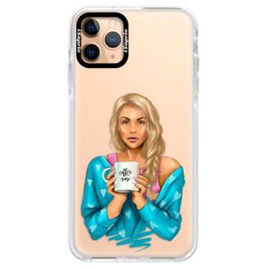 Silikónové puzdro Bumper iSaprio - Coffe Now - Blond - iPhone 11 Pro Max vyobraziť