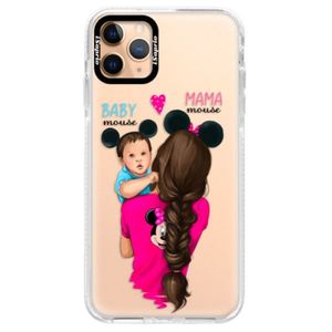 Silikónové puzdro Bumper iSaprio - Mama Mouse Brunette and Boy - iPhone 11 Pro Max vyobraziť