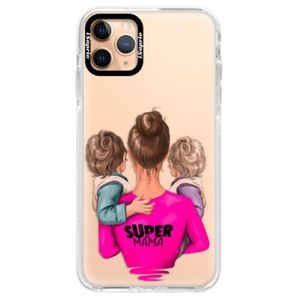 Silikónové puzdro Bumper iSaprio - Super Mama - Two Boys - iPhone 11 Pro Max vyobraziť