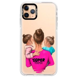 Silikónové puzdro Bumper iSaprio - Super Mama - Two Girls - iPhone 11 Pro Max vyobraziť