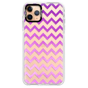 Silikónové puzdro Bumper iSaprio - Zigzag - purple - iPhone 11 Pro Max vyobraziť