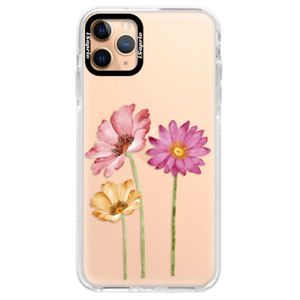 Silikónové puzdro Bumper iSaprio - Three Flowers - iPhone 11 Pro Max vyobraziť