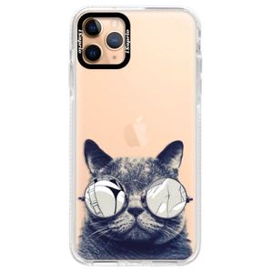 Silikónové puzdro Bumper iSaprio - Crazy Cat 01 - iPhone 11 Pro Max vyobraziť
