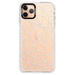 Silikónové puzdro Bumper iSaprio - Abstract Triangles 03 - white - iPhone 11 Pro Max vyobraziť