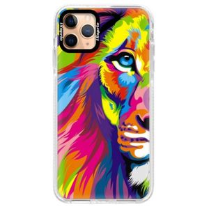 Silikónové puzdro Bumper iSaprio - Rainbow Lion - iPhone 11 Pro Max vyobraziť