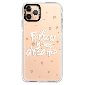 Silikónové puzdro Bumper iSaprio - Follow Your Dreams - white - iPhone 11 Pro Max vyobraziť