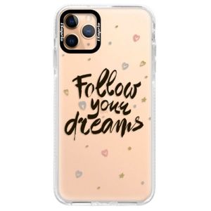 Silikónové puzdro Bumper iSaprio - Follow Your Dreams - black - iPhone 11 Pro Max vyobraziť