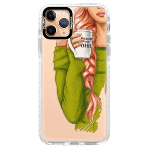 Silikónové puzdro Bumper iSaprio - My Coffe and Redhead Girl - iPhone 11 Pro vyobraziť