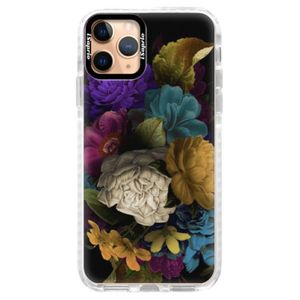 Silikónové puzdro Bumper iSaprio - Dark Flowers - iPhone 11 Pro vyobraziť
