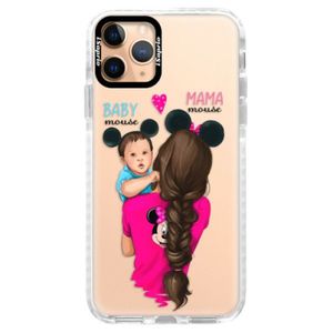 Silikónové puzdro Bumper iSaprio - Mama Mouse Brunette and Boy - iPhone 11 Pro vyobraziť