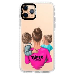 Silikónové puzdro Bumper iSaprio - Super Mama - Boy and Girl - iPhone 11 Pro vyobraziť