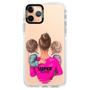 Silikónové puzdro Bumper iSaprio - Super Mama - Two Boys - iPhone 11 Pro vyobraziť