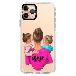 Silikónové puzdro Bumper iSaprio - Super Mama - Two Girls - iPhone 11 Pro vyobraziť