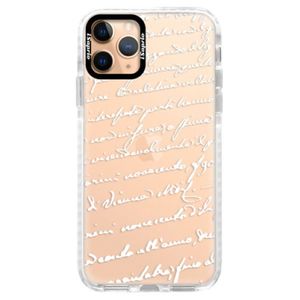 Silikónové puzdro Bumper iSaprio - Handwriting 01 - white - iPhone 11 Pro vyobraziť