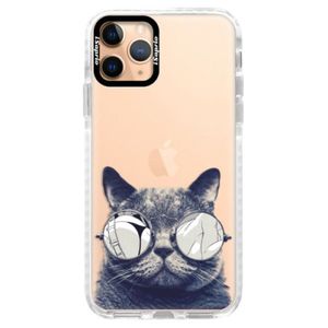 Silikónové puzdro Bumper iSaprio - Crazy Cat 01 - iPhone 11 Pro vyobraziť