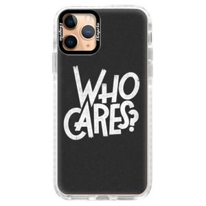 Silikónové puzdro Bumper iSaprio - Who Cares - iPhone 11 Pro vyobraziť