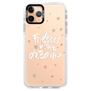 Silikónové puzdro Bumper iSaprio - Follow Your Dreams - white - iPhone 11 Pro vyobraziť