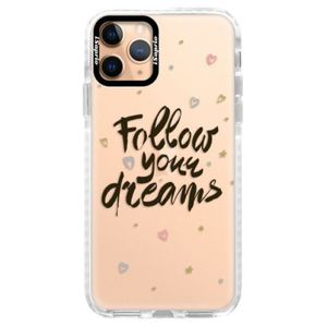 Silikónové puzdro Bumper iSaprio - Follow Your Dreams - black - iPhone 11 Pro vyobraziť