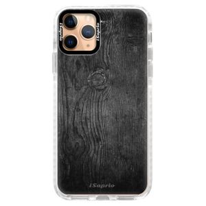 Silikónové puzdro Bumper iSaprio - Black Wood 13 - iPhone 11 Pro vyobraziť