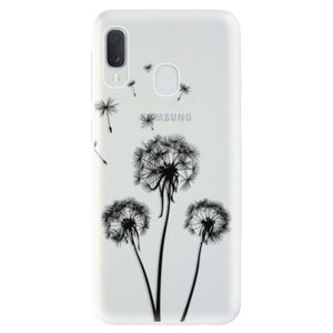Odolné silikónové puzdro iSaprio - Three Dandelions - black - Samsung Galaxy A20e vyobraziť