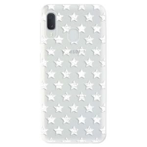 Odolné silikónové puzdro iSaprio - Stars Pattern - white - Samsung Galaxy A20e vyobraziť