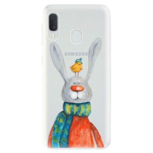 Odolné silikónové puzdro iSaprio - Rabbit And Bird - Samsung Galaxy A20e vyobraziť