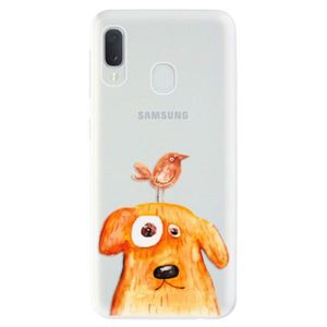 Odolné silikónové puzdro iSaprio - Dog And Bird - Samsung Galaxy A20e vyobraziť