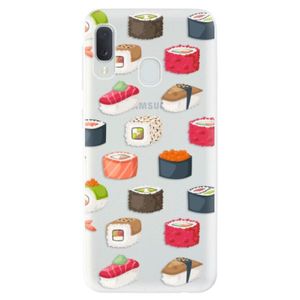Odolné silikónové puzdro iSaprio - Sushi Pattern - Samsung Galaxy A20e vyobraziť