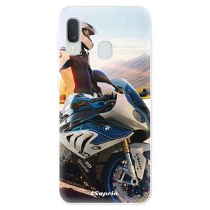 Odolné silikónové puzdro iSaprio - Motorcycle 10 - Samsung Galaxy A20e vyobraziť