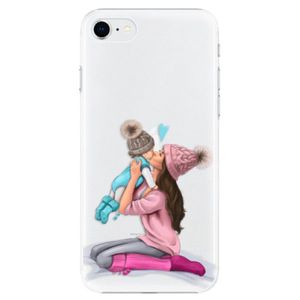 Plastové puzdro iSaprio - Kissing Mom - Brunette and Boy - iPhone SE 2020 vyobraziť
