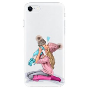 Plastové puzdro iSaprio - Kissing Mom - Blond and Boy - iPhone SE 2020 vyobraziť