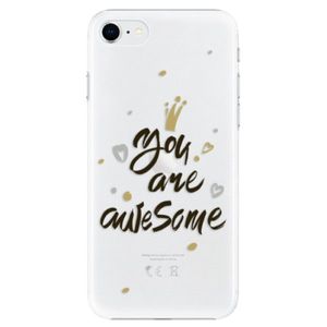 Plastové puzdro iSaprio - You Are Awesome - black - iPhone SE 2020 vyobraziť