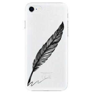 Plastové puzdro iSaprio - Writing By Feather - black - iPhone SE 2020 vyobraziť