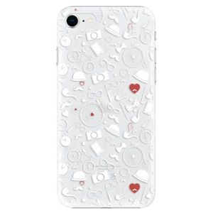 Plastové puzdro iSaprio - Vintage Pattern 01 - white - iPhone SE 2020 vyobraziť
