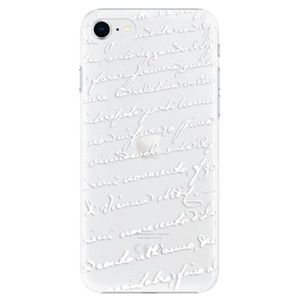 Plastové puzdro iSaprio - Handwriting 01 - white - iPhone SE 2020 vyobraziť