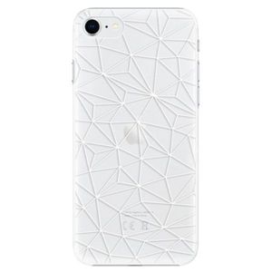 Plastové puzdro iSaprio - Abstract Triangles 03 - white - iPhone SE 2020 vyobraziť