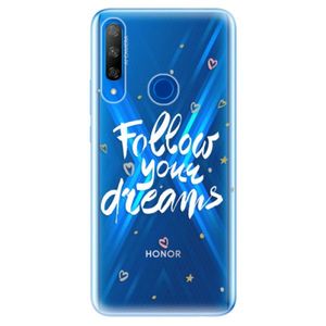 Odolné silikónové puzdro iSaprio - Follow Your Dreams - white - Huawei Honor 9X vyobraziť