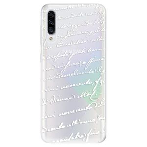 Odolné silikónové puzdro iSaprio - Handwriting 01 - white - Samsung Galaxy A30s vyobraziť