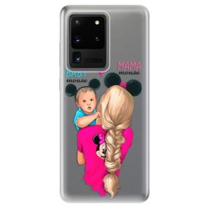 Odolné silikónové puzdro iSaprio - Mama Mouse Blonde and Boy - Samsung Galaxy S20 Ultra vyobraziť