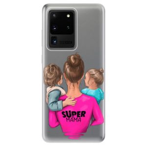 Odolné silikónové puzdro iSaprio - Super Mama - Boy and Girl - Samsung Galaxy S20 Ultra vyobraziť