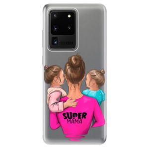 Odolné silikónové puzdro iSaprio - Super Mama - Two Girls - Samsung Galaxy S20 Ultra vyobraziť