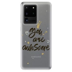 Odolné silikónové puzdro iSaprio - You Are Awesome - black - Samsung Galaxy S20 Ultra vyobraziť