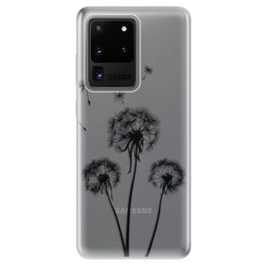 Odolné silikónové puzdro iSaprio - Three Dandelions - black - Samsung Galaxy S20 Ultra vyobraziť