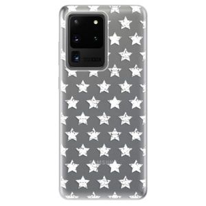 Odolné silikónové puzdro iSaprio - Stars Pattern - white - Samsung Galaxy S20 Ultra vyobraziť